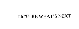 PICTURE WHAT'S NEXT