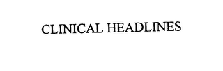 CLINICAL HEADLINES