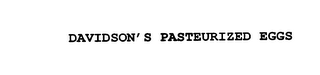 DAVIDSON' S PASTEURIZED EGGS
