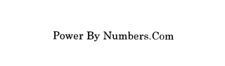 POWER BY NUMBERS.COM