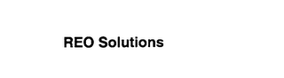 REO SOLUTIONS
