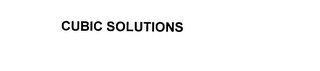 CUBIC SOLUTIONS