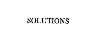 SOLUTIONS