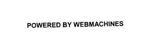 POWERED BY WEBMACHINES