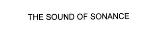 THE SOUND OF SONANCE