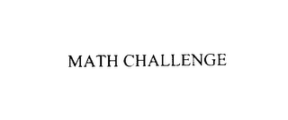 MATH CHALLENGE