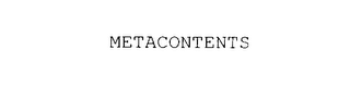 METACONTENTS