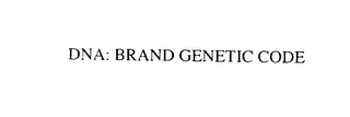 DNA: BRAND GENETIC CODE