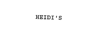 HEIDI'S
