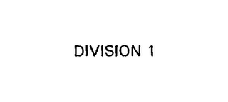 DIVISION 1