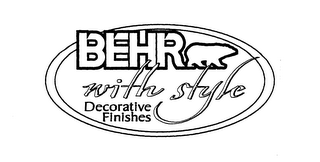 BEHR WITH STYLE DECORATIVE FINISHES