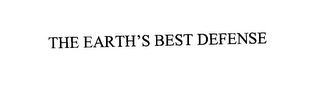 THE EARTH'S BEST DEFENSE