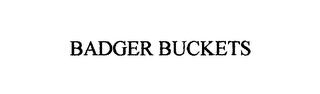 BADGER BUCKETS