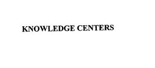 KNOWLEDGE CENTERS