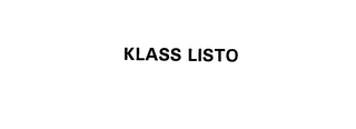KLASS LISTO