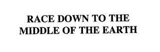 RACE DOWN TO THE MIDDLE OF THE EARTH