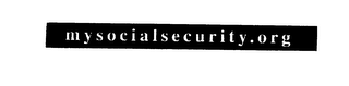 MYSOCIALSECURITY.ORG