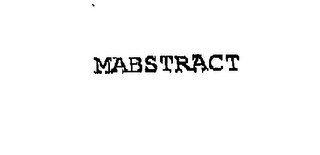MABSTRACT