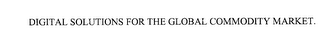 DIGITAL SOLUTIONS FOR THE GLOBAL COMMODITY MARKET.
