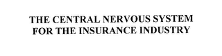 THE CENTRAL NERVOUS SYSTEM FOR THE INSURANCE INDUSTRY