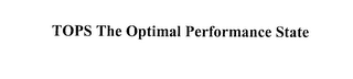 TOPS THE OPTIMAL PERFORMANCE STATE