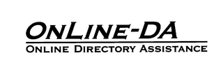 ONLINE DA- ONLINE DIRECTORY ASSISTANCE