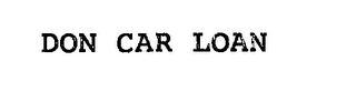 DON CAR LOAN