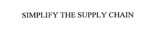 SIMPLIFY THE SUPPLY CHAIN