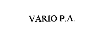 VARIO P.A.