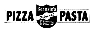 PIZZA PASTA BEANSIE'S ORIGINAL PIZZA OF PATERSON