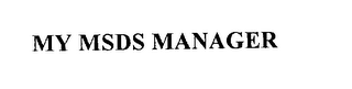 MY MSDS MANAGER