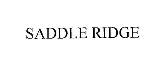 SADDLE RIDGE