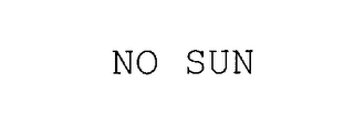 NO SUN