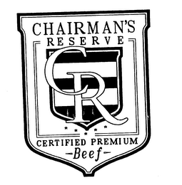 CR CHAIRMAN'S RESERVE CERTIFIED PREMIUM BEEF