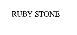 RUBY STONE