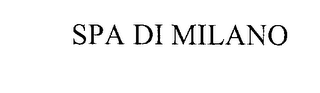 SPA DI MILANO