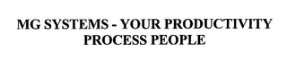 MG SYSTEMS - YOUR PRODUCTIVITY PROCESS PEOPLE