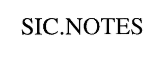 SIC.NOTES