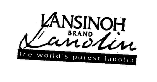 LANSINOH BRAND LANOLIN THE WORLD'S PUREST LANOLIN