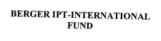 BERGER IPT-INTERNATIONAL FUND