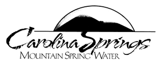CAROLINA SPRINGS MOUNTAIN SPRING WATER