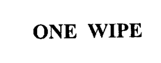 ONE WIPE