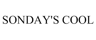 SONDAY'S COOL