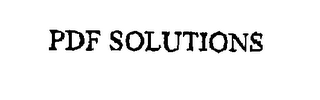 PDF SOLUTIONS