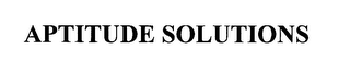 APTITUDE SOLUTIONS