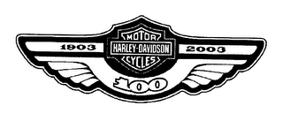 1903 2003 100 HARLEY-DAVIDSON MOTOR CYCLES