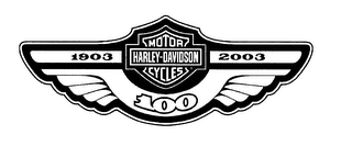 1903 HARLEY-DAVIDSON MOTOR CYCLE 2003 100