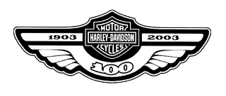 1903 HARLEY-DAVIDSON MOTOR CYCLES 100 2003