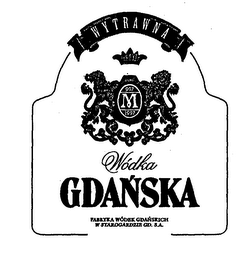 WYTRAWNA 997 M 1997 WÓDKA GDANSKA FABRYKA WÓDEK GDANSKICH W STAROGARDZIE GD. S.A.