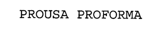 PROUSA PROFORMA